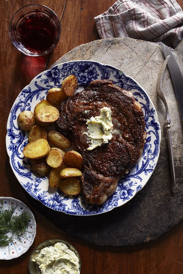 Foolproof Steak Recipe: 20-Minute Rib-Eyes With Lemon-Herb Butter